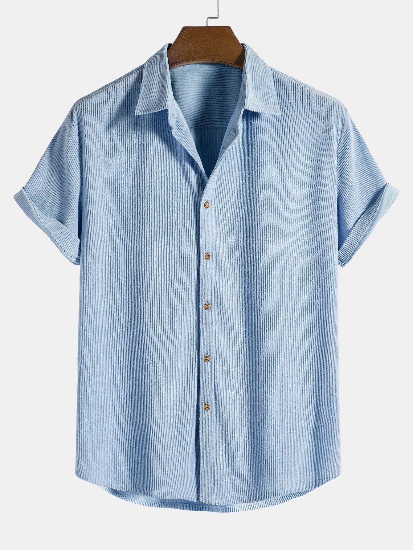 Polo boutonné à manches courtes en coton – Tenue d'été décontractée