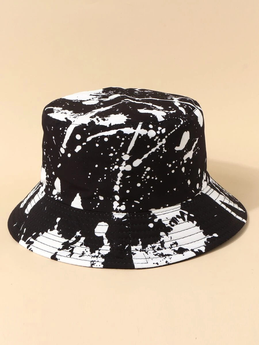Chapeaux bobs teinture en cravate éclaboussures d'encre - Protection solaire légère