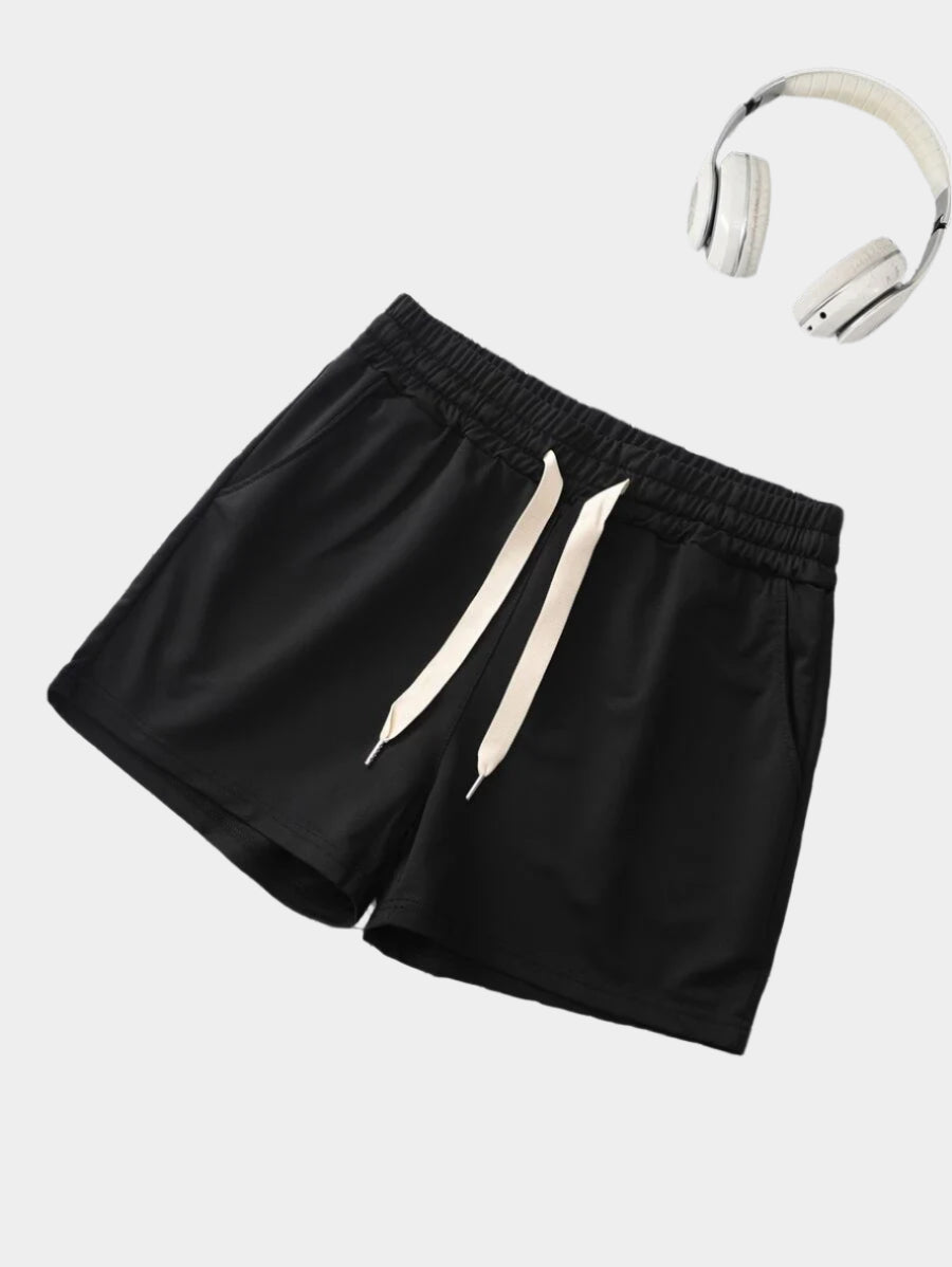 Shorts courts avec taille à cordon pour hommes style athlétique sport