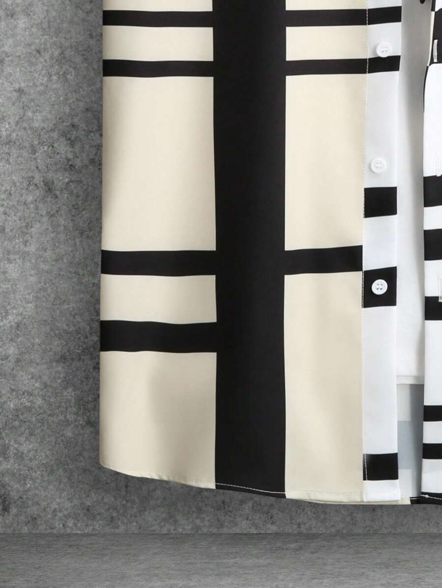 Deux ensemble pièces à carreaux de style moderne pour homme - Tenue de villégiature