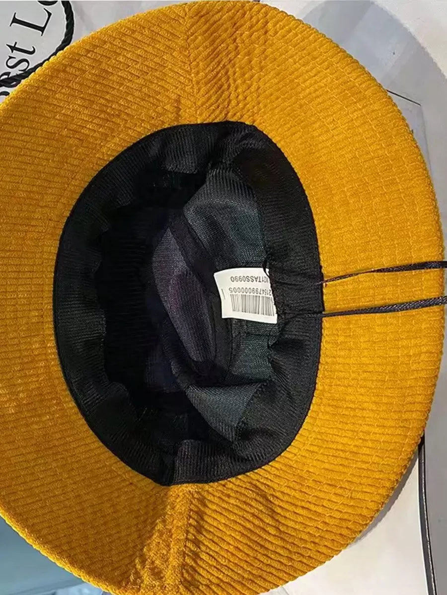 Chapeaux bobs à patchs chat et blocs de couleurs – Vêtements de soleil d'extérieur