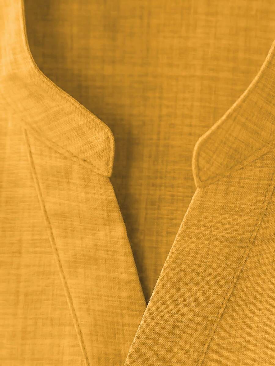 Chemise ample en lin avec poche – Streetwear léger pour homme