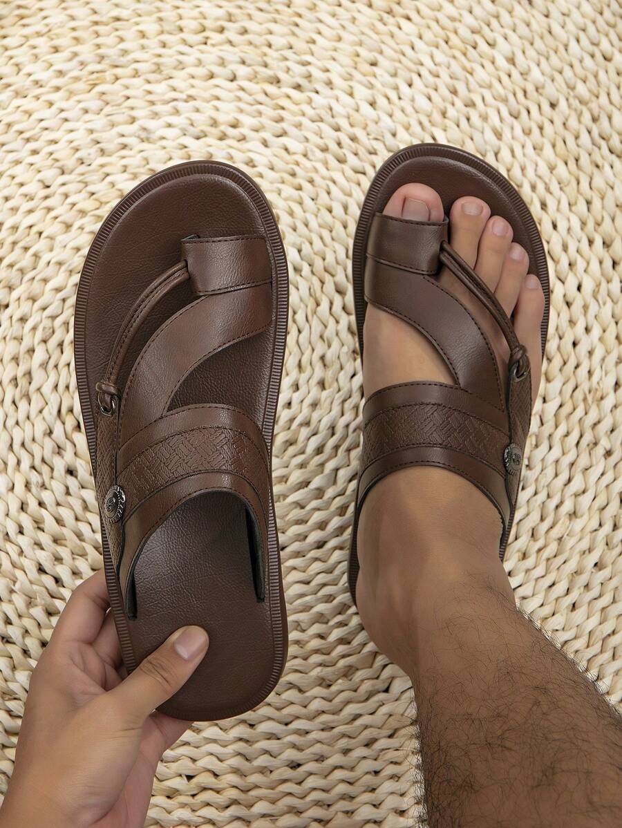 Claquettes de plage arabes confortables et décontractées pour hommes