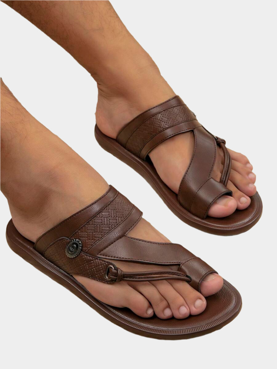 Claquettes de plage arabes confortables et décontractées pour hommes