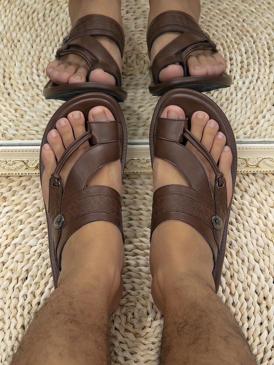 Claquettes de plage arabes confortables et décontractées pour hommes