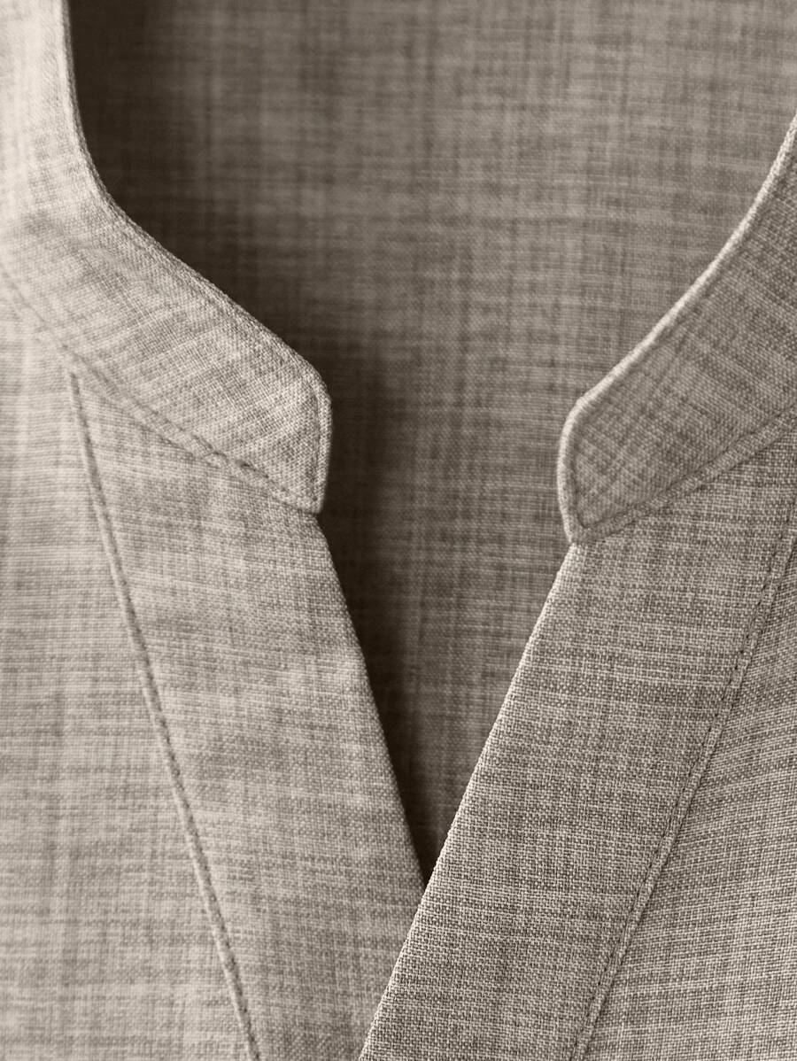 Chemise ample en lin avec poche – Streetwear léger pour homme