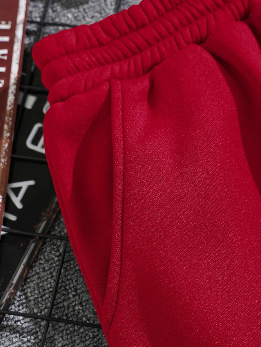 Short décontracté en polaire avec cordon de serrage – Taille élastique pour homme