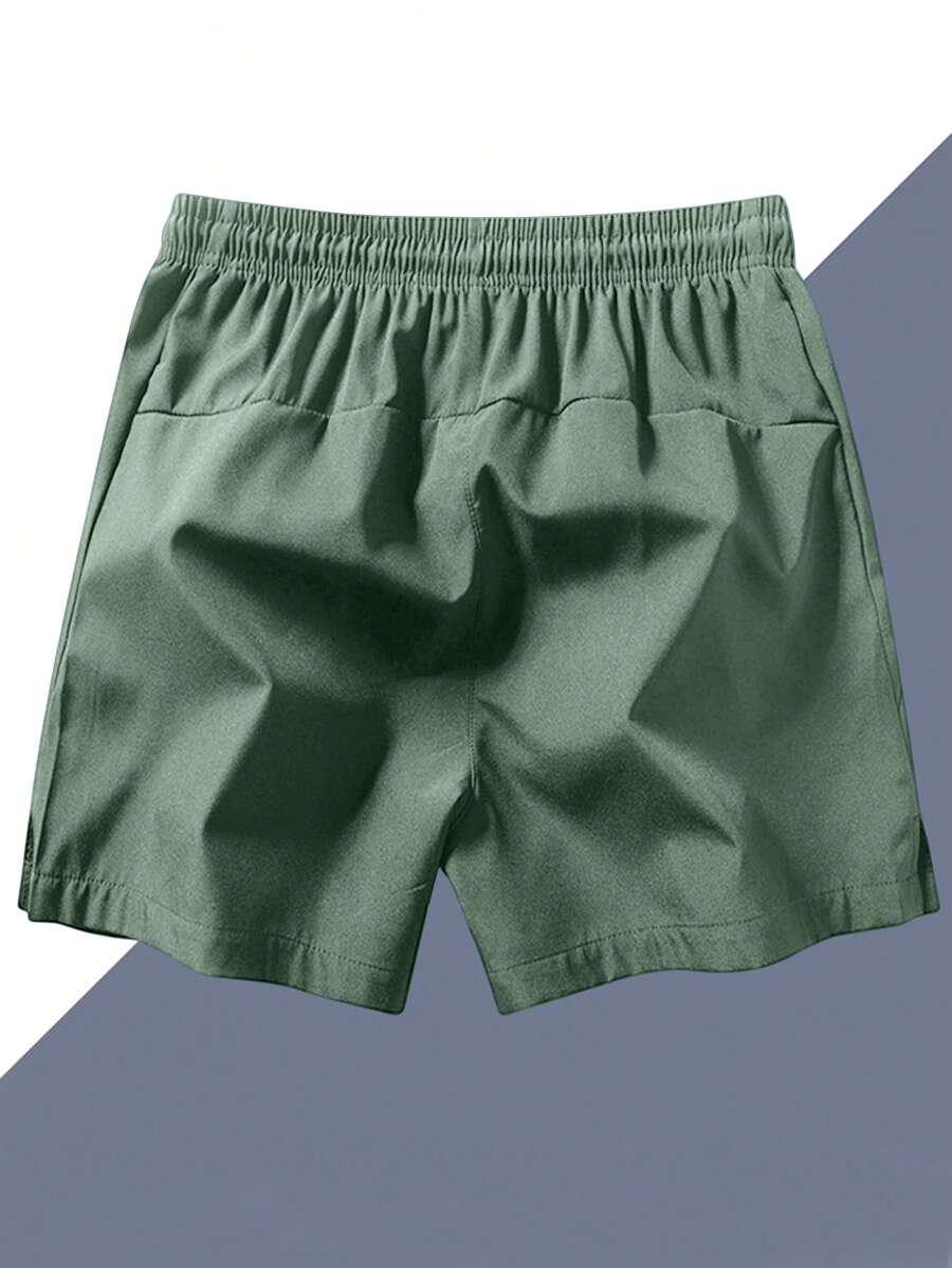 Shorts de sport taille élastique avec poches zippées et cordon