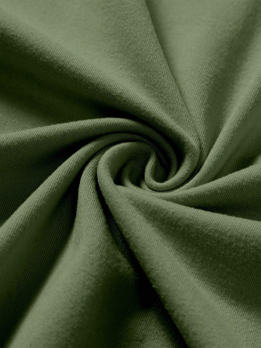 Chemise sans manches à col rond de couleur unie pour homme
