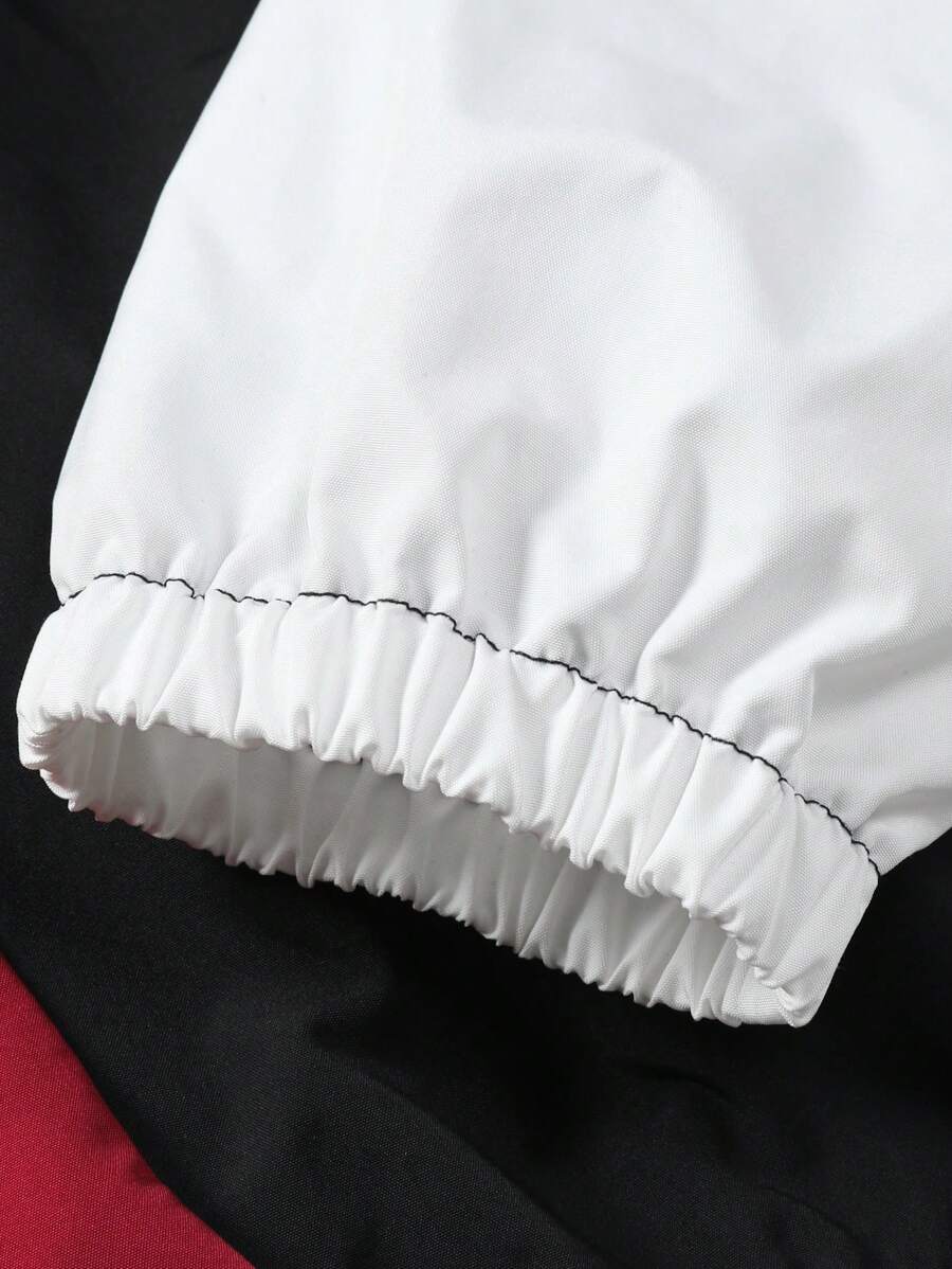 Veste coupe-vent légère avec fermeture éclair sur le devant pour homme