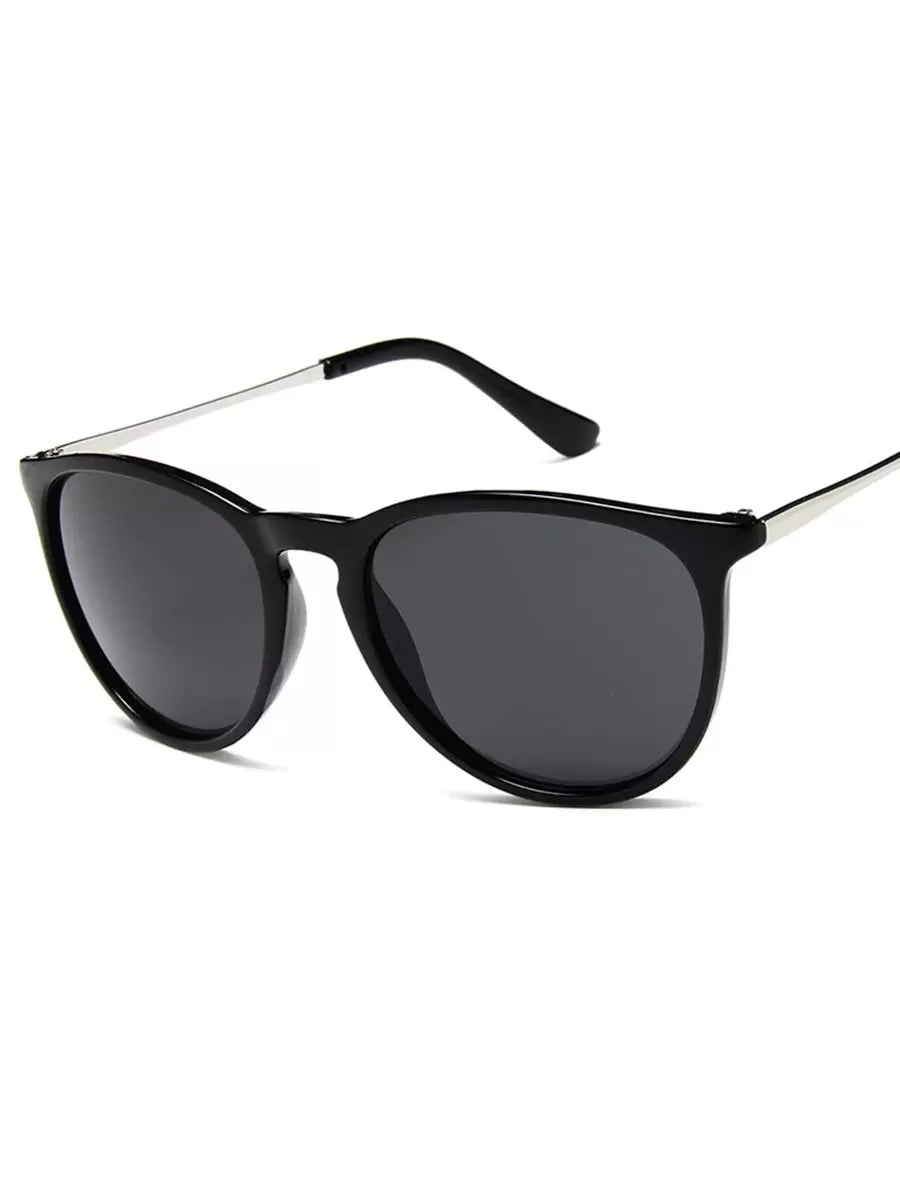 Lunettes de soleil vintage à monture métallique - Classiques pour homme
