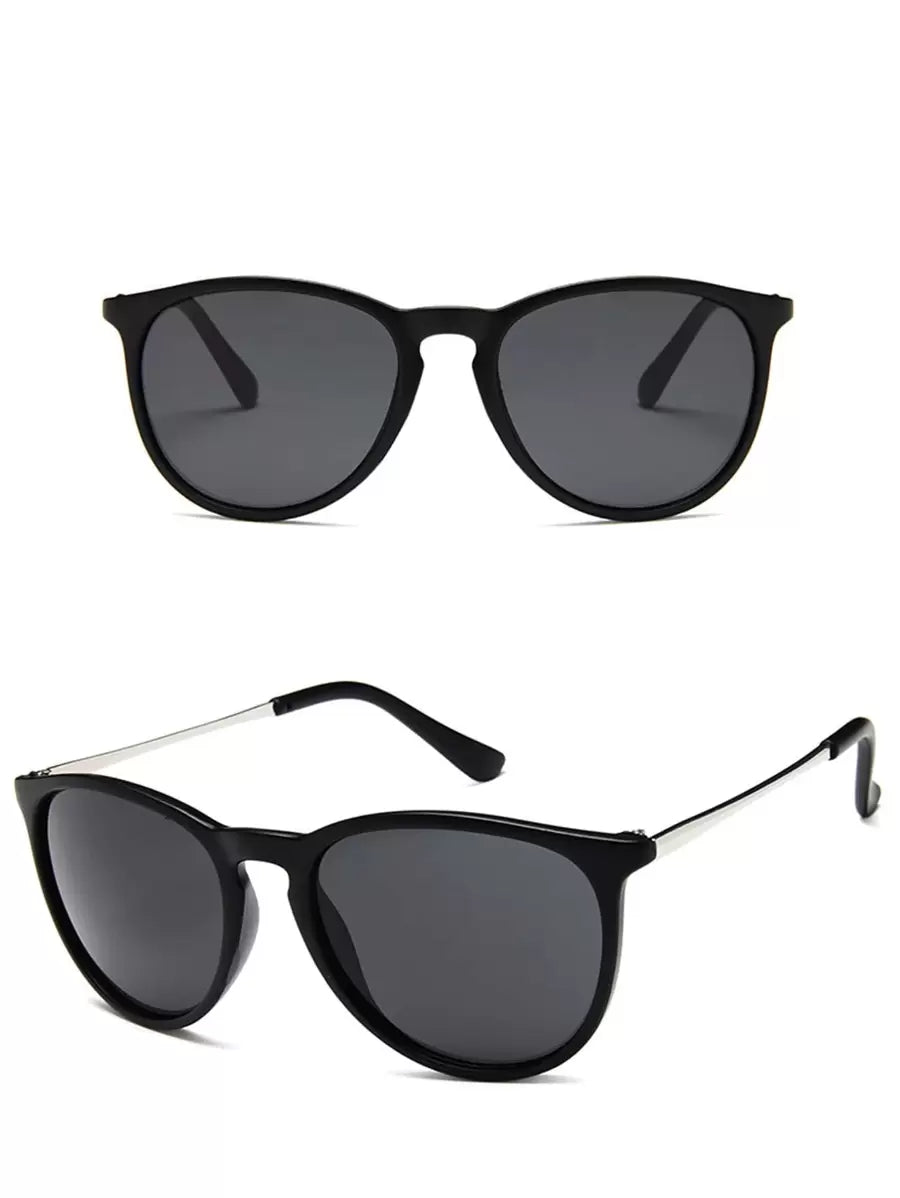 Lunettes de soleil vintage à monture métallique - Classiques pour homme