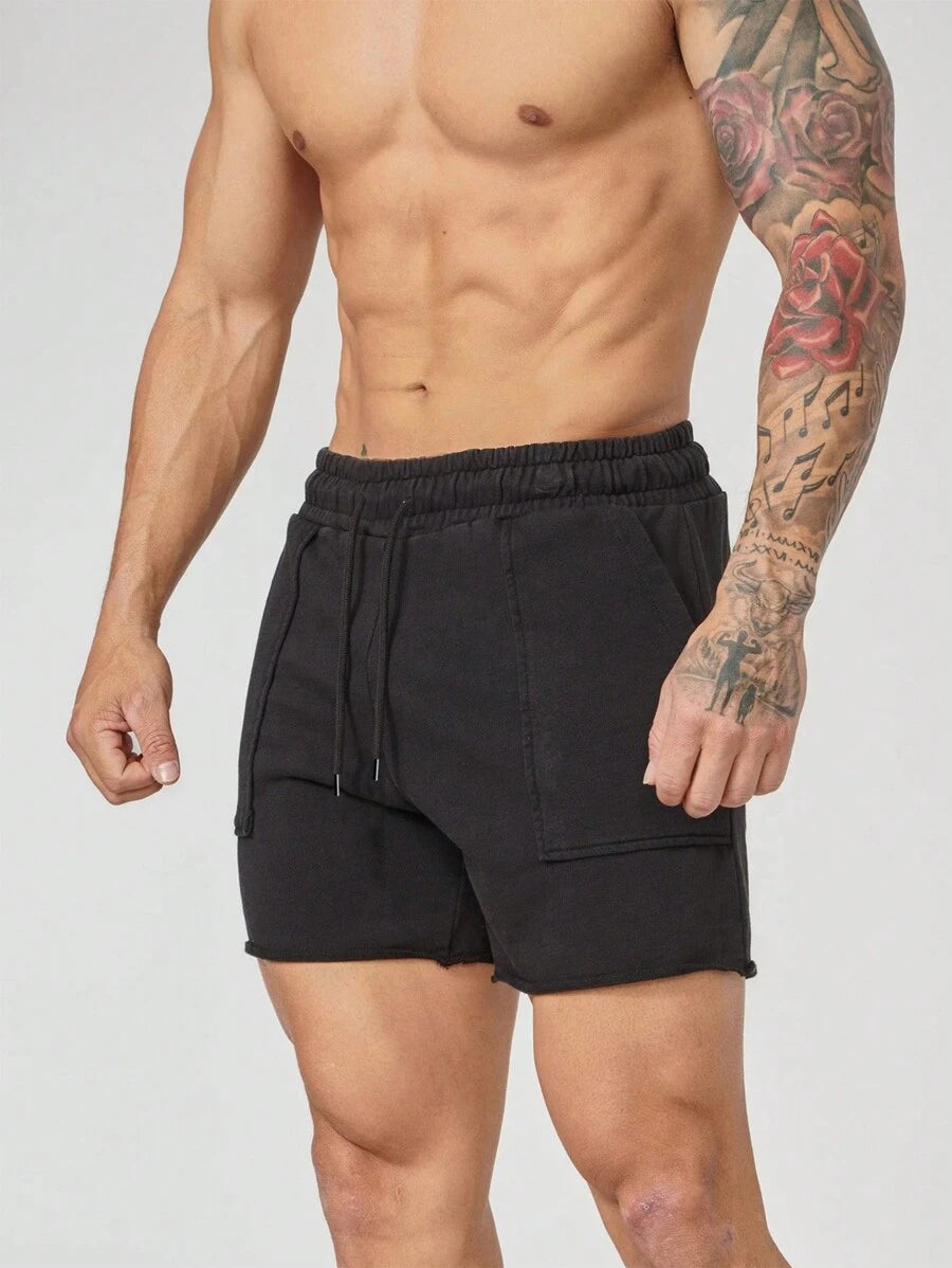 Short de sport pour homme avec cordon de serrage et poches pratiques