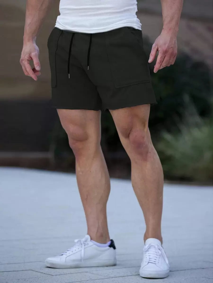 Short de sport pour homme avec cordon de serrage et poches pratiques