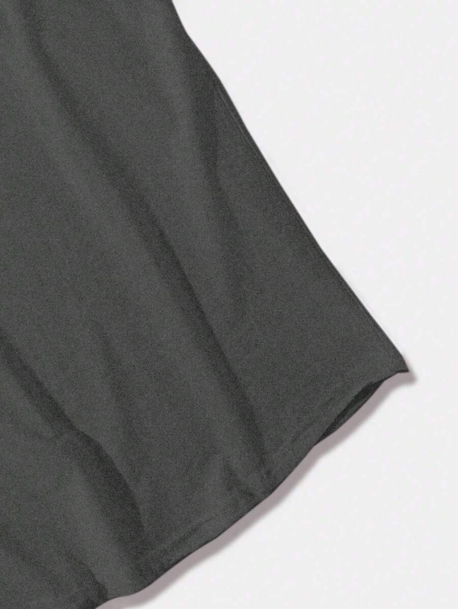 Chemise sans manches à col rond de couleur unie pour homme