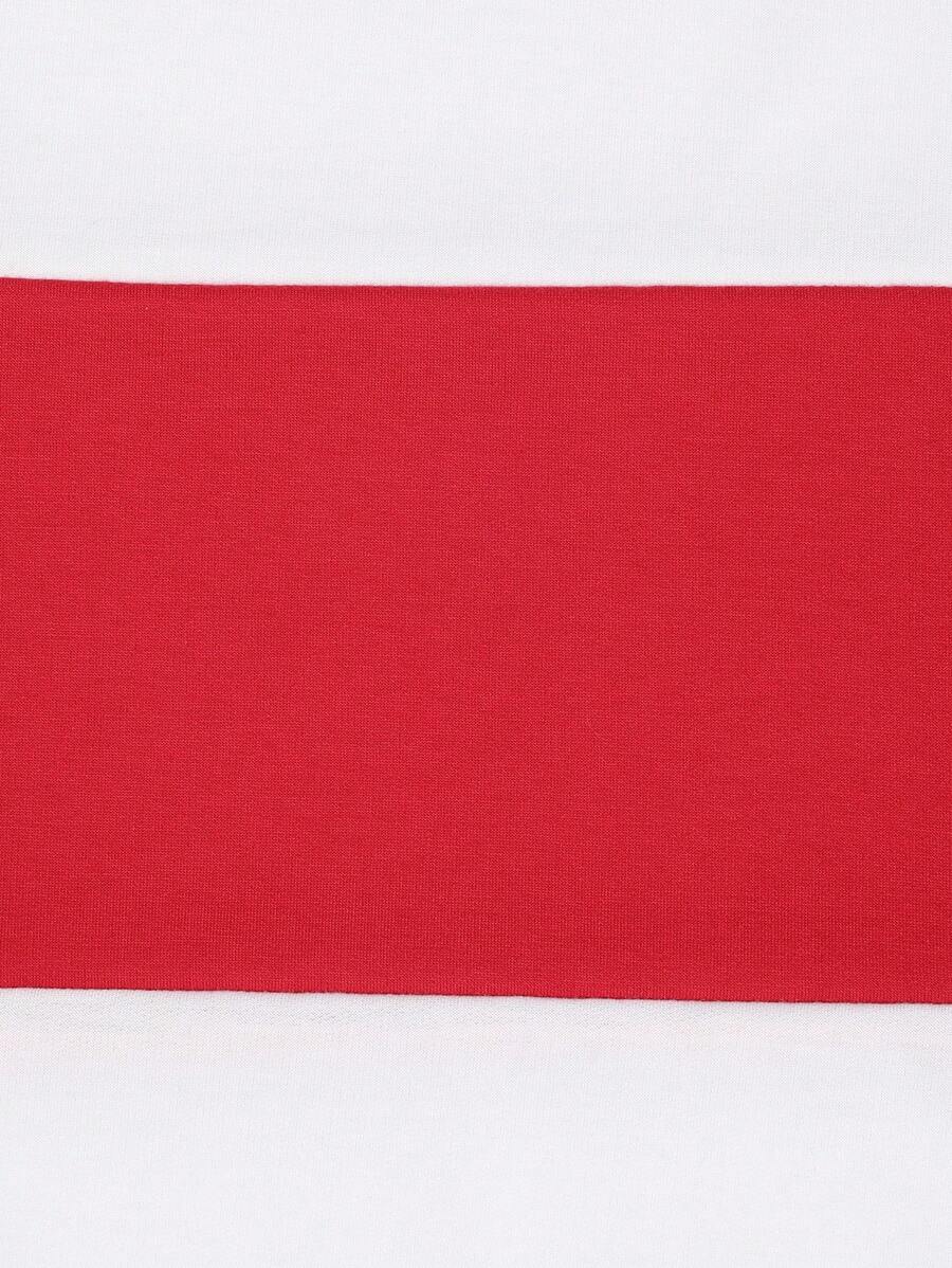 Chemise rayée à manches courtes et col rond - Décontractée pour un usage quotidien