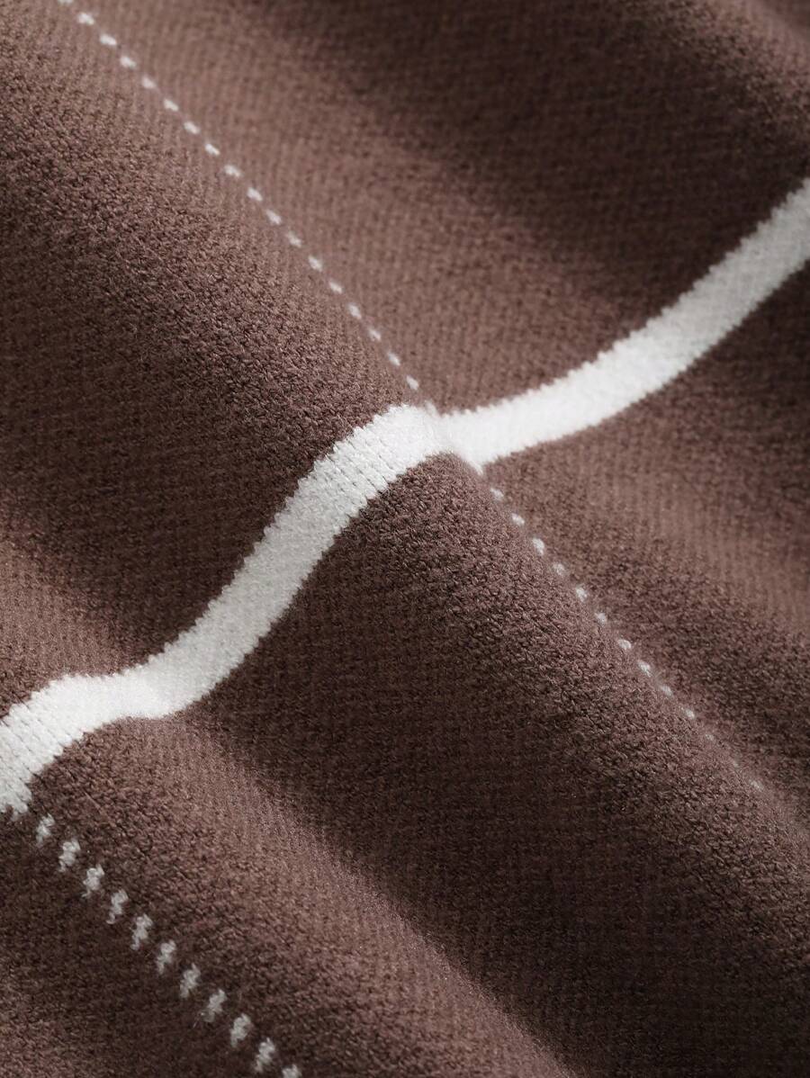 Polo en tricot à carreaux – Polo léger à manches courtes pour homme
