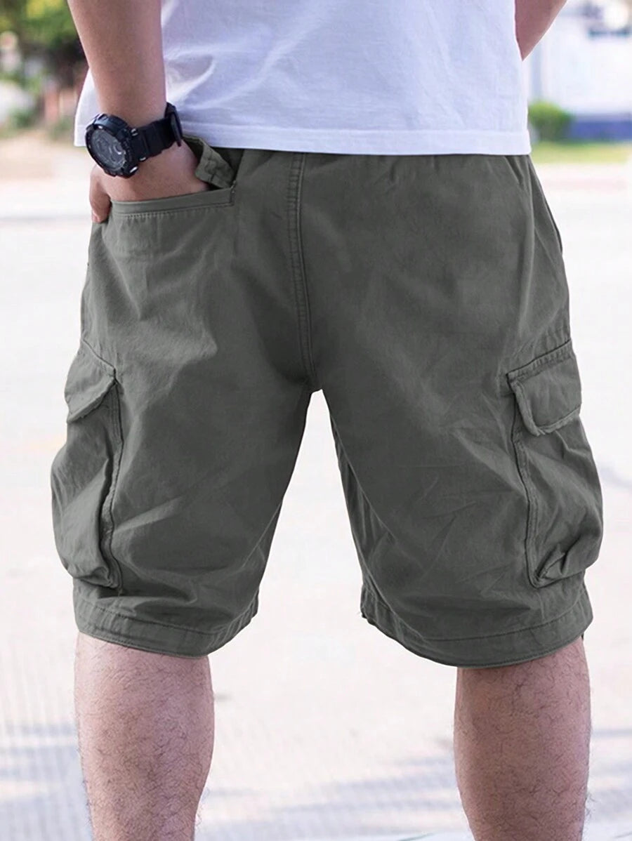 Short cargo ample avec poches latérales à rabat – Style extérieur pour homme