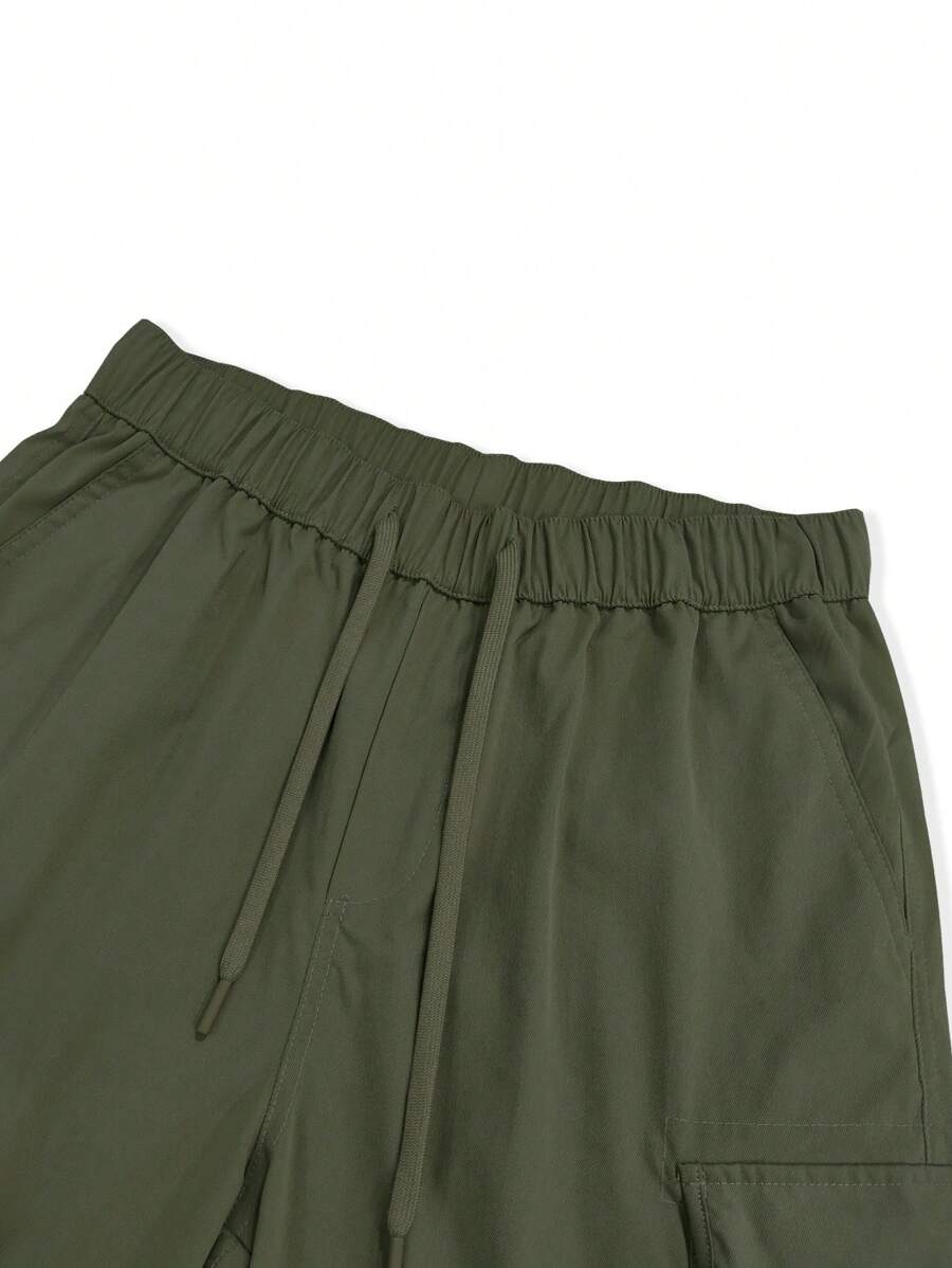 Short cargo ample avec poches latérales à rabat – Style extérieur pour homme