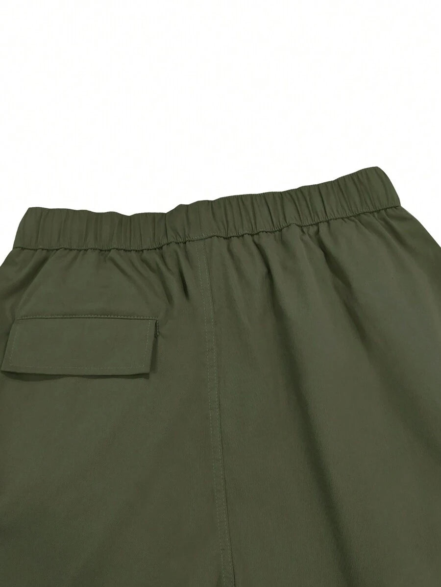 Short cargo ample avec poches latérales à rabat – Style extérieur pour homme