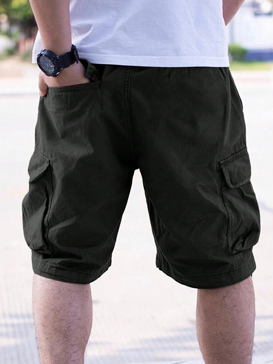 Short cargo ample avec poches latérales à rabat – Style extérieur pour homme