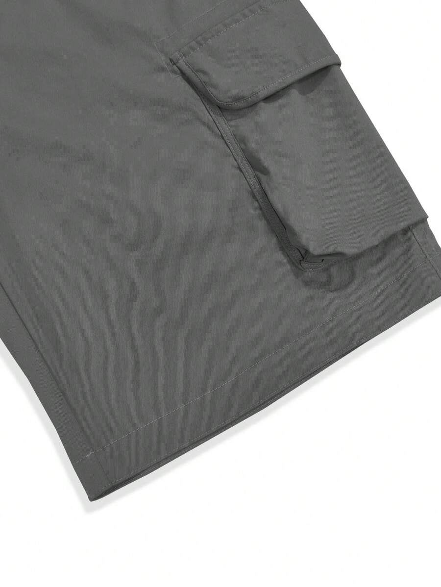 Short cargo ample avec poches latérales à rabat – Style extérieur pour homme