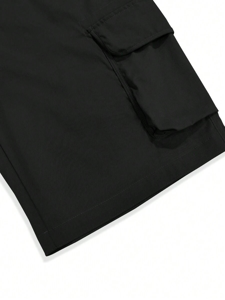 Short cargo ample avec poches latérales à rabat – Style extérieur pour homme