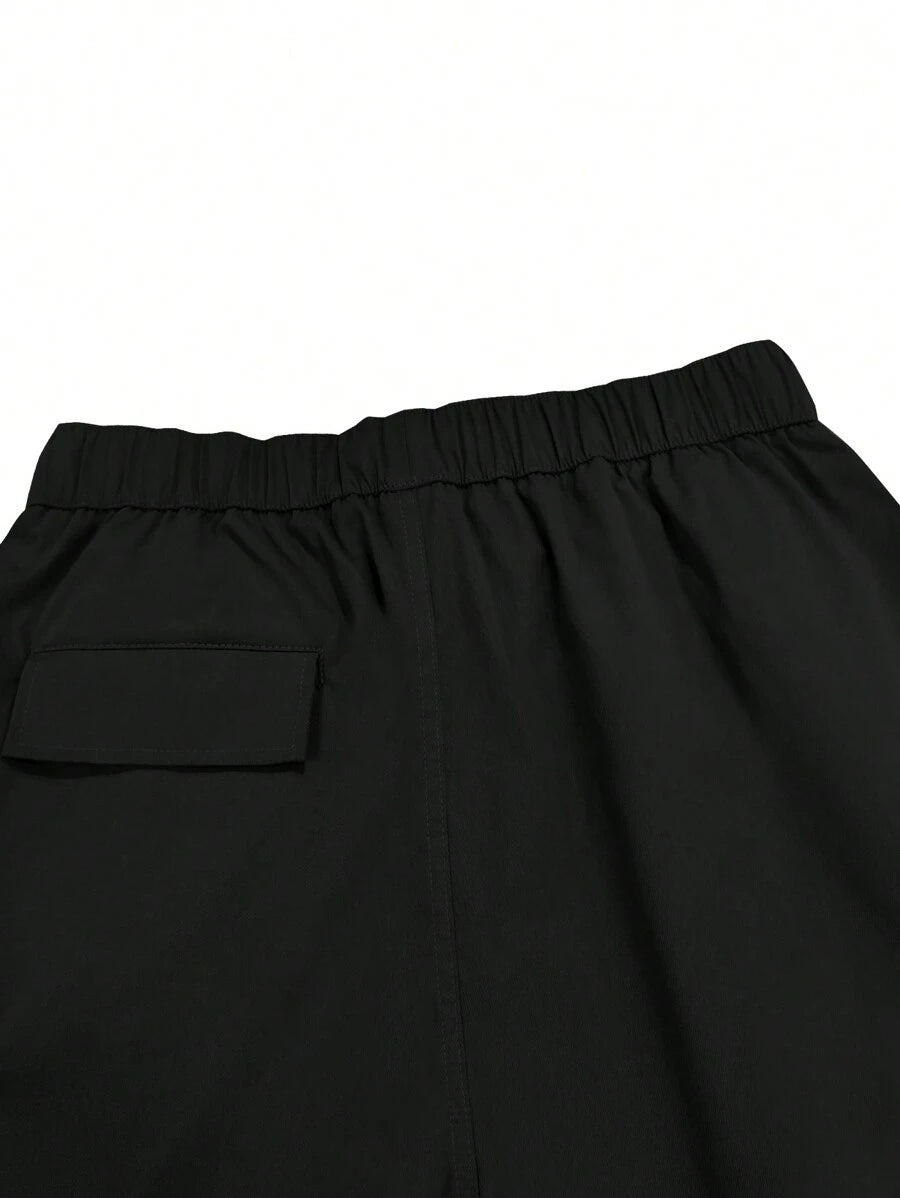 Short cargo ample avec poches latérales à rabat – Style extérieur pour homme