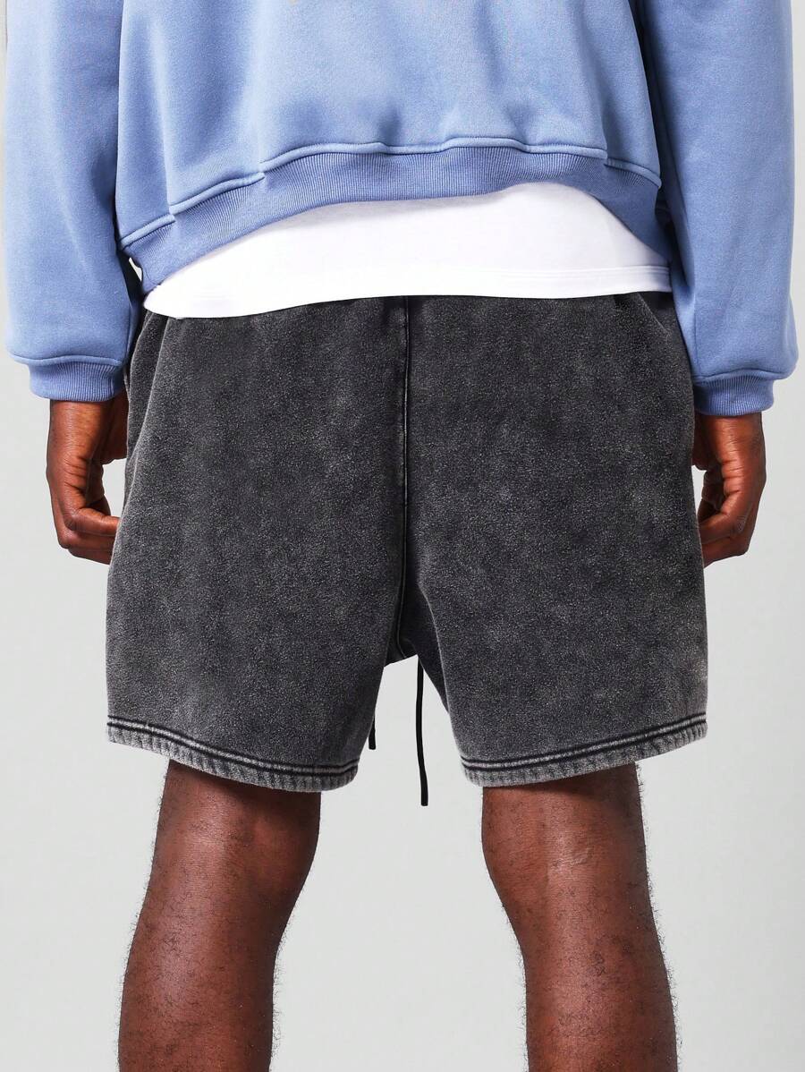 Bermuda athlétique taille haute à entrejambe bas – Style détente pour homme