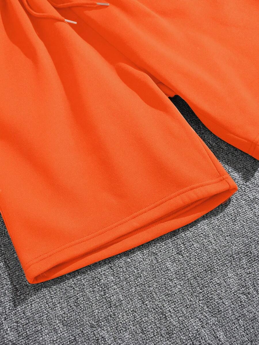 Short décontracté en polaire avec cordon de serrage – Taille élastique pour homme