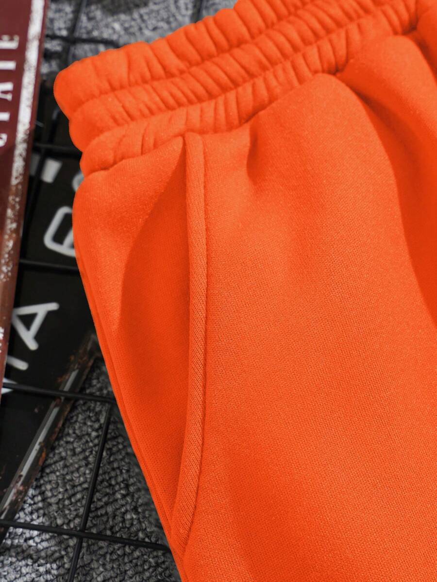 Short décontracté en polaire avec cordon de serrage – Taille élastique pour homme