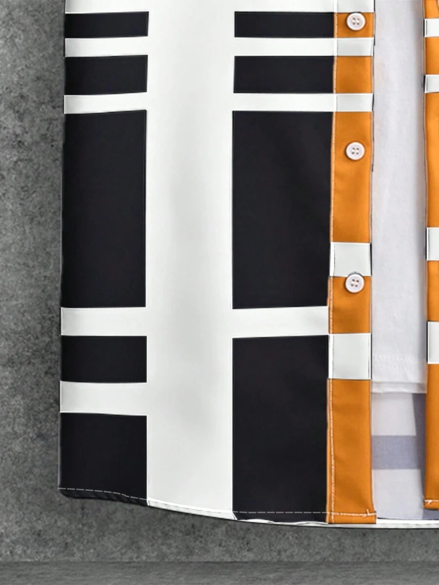 Deux ensemble pièces à carreaux de style moderne pour homme - Tenue de villégiature