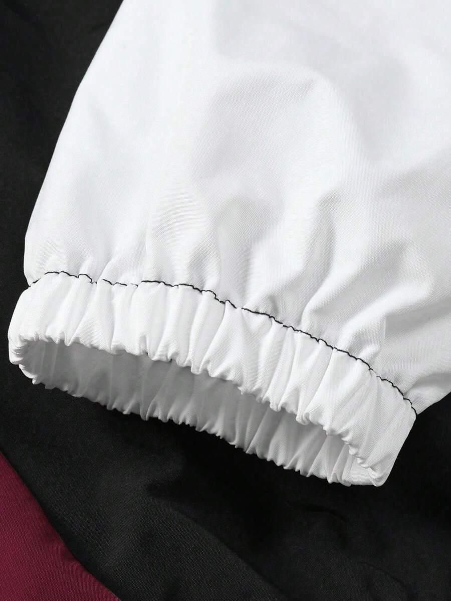 Veste coupe-vent légère avec fermeture éclair sur le devant pour homme