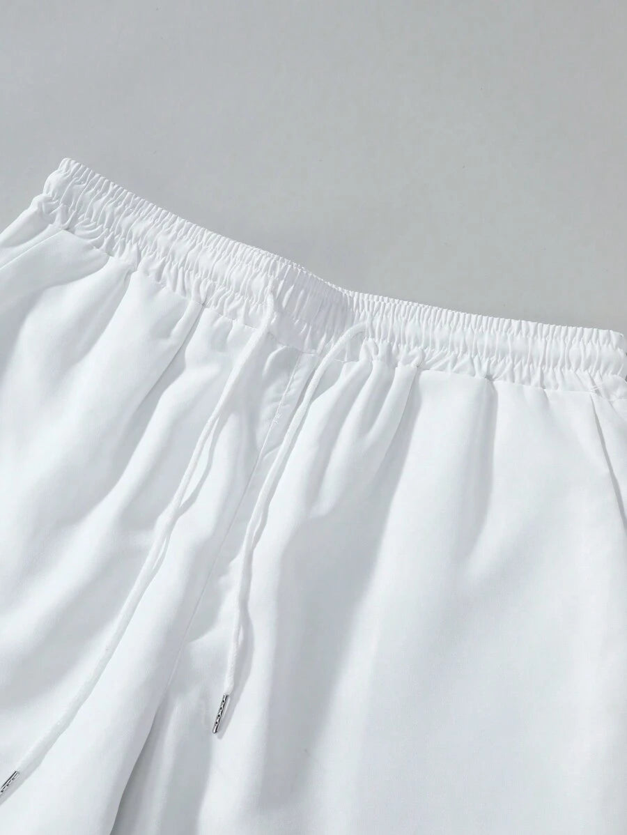 Tenue d'été décontractée à rayures deux ensembles pour hommes