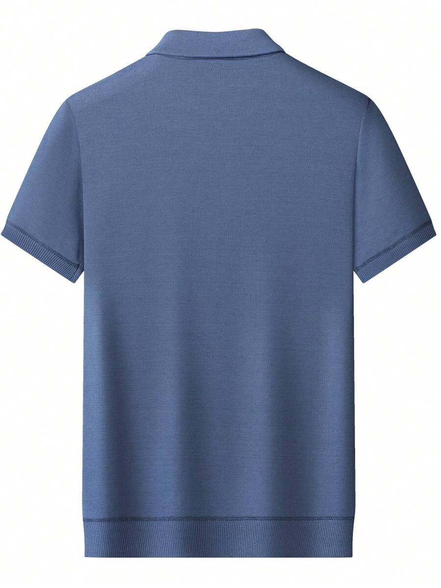 Chemise rayée légère en tricot à manches courtes, décontractée et tendance