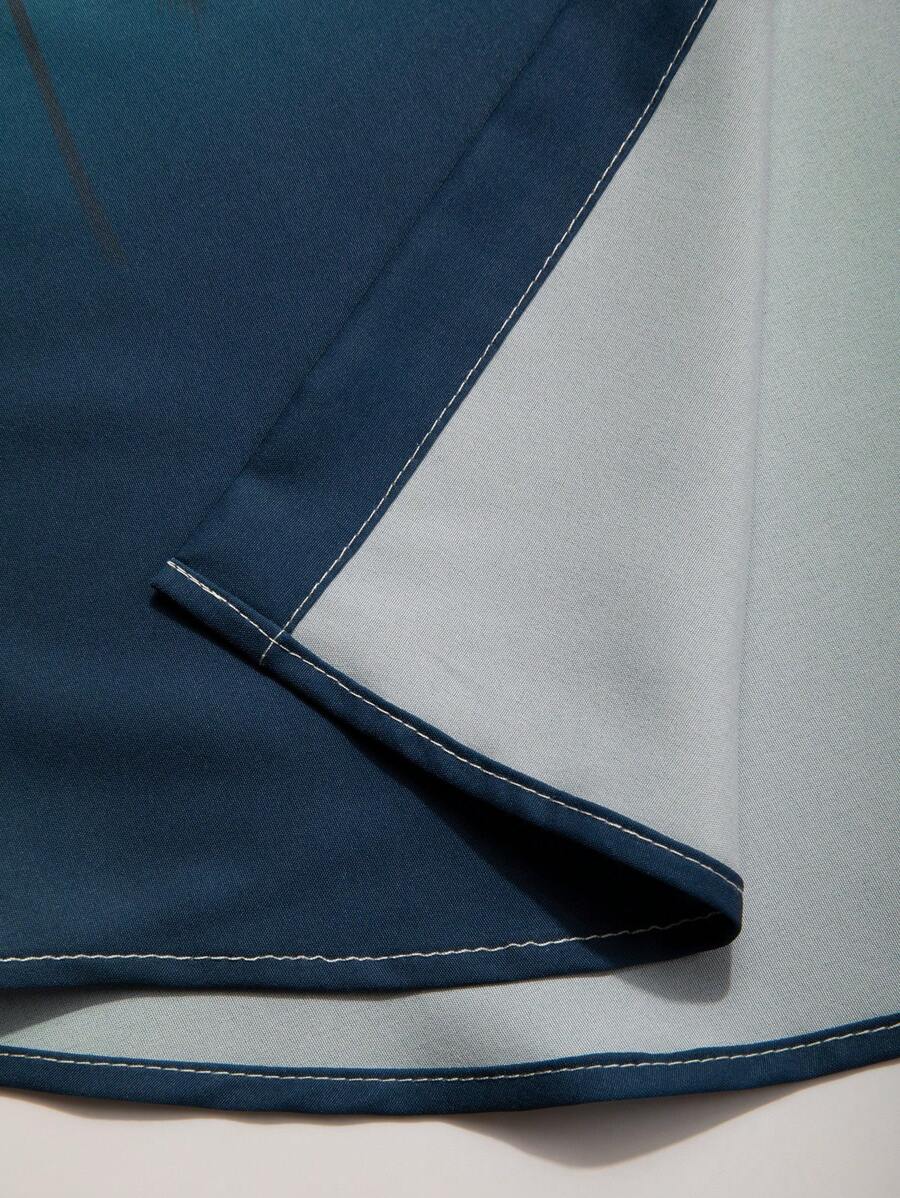 Chemise et short imprimé palmiers deux ensembles pour vacances tropicales