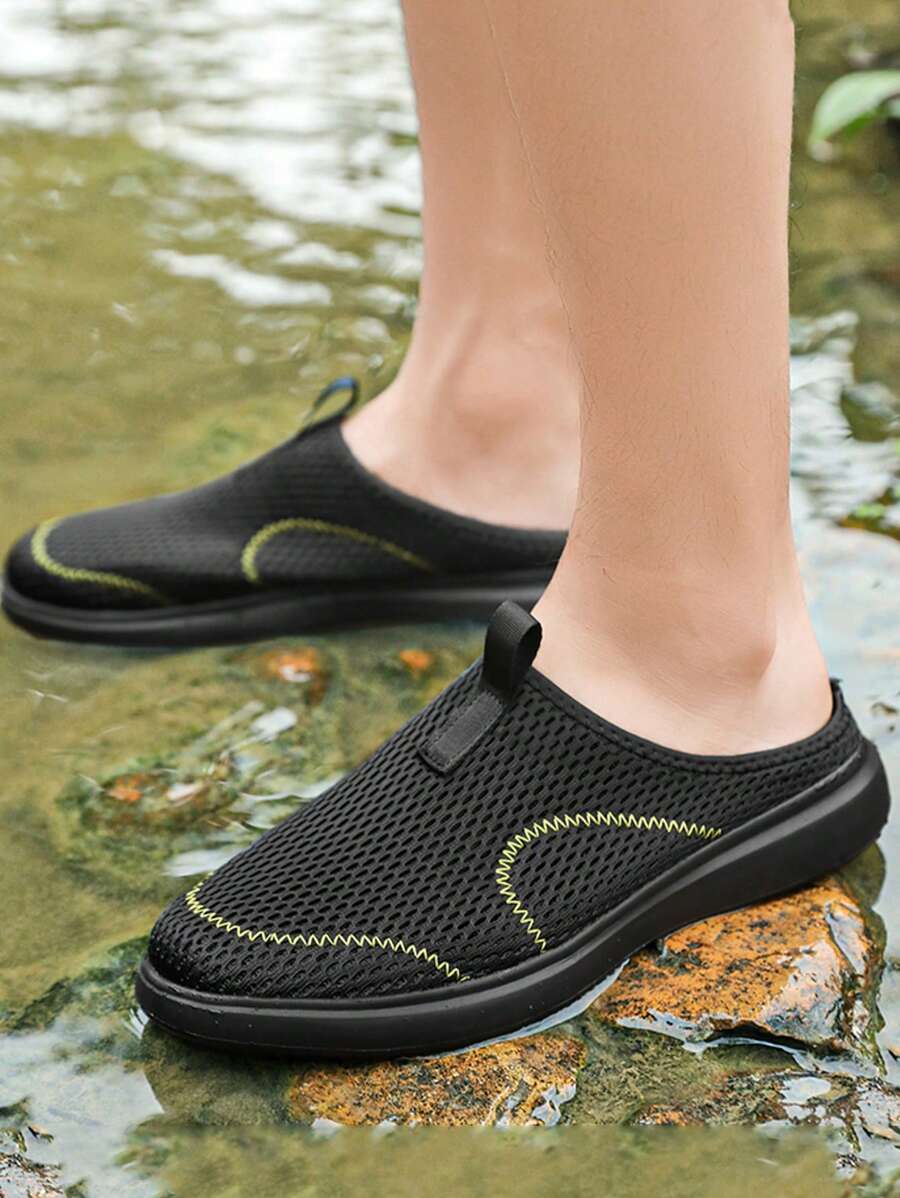 Sandales de pêcheur de plage fermées en maille respirante pour hommes