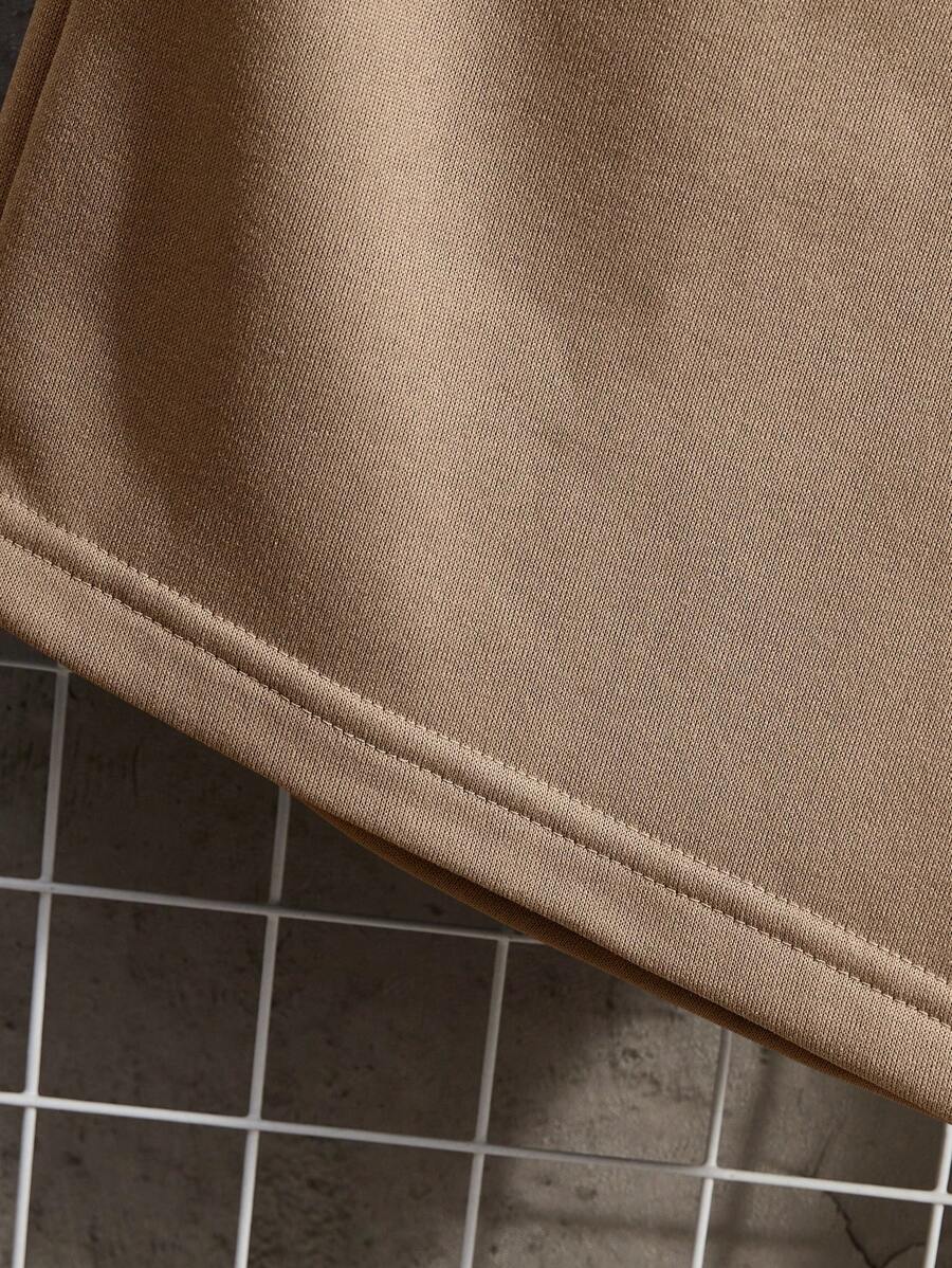 Short décontracté en polaire avec cordon de serrage – Taille élastique pour homme
