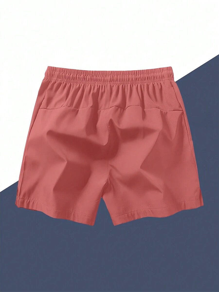 Shorts de sport taille élastique avec poches zippées et cordon
