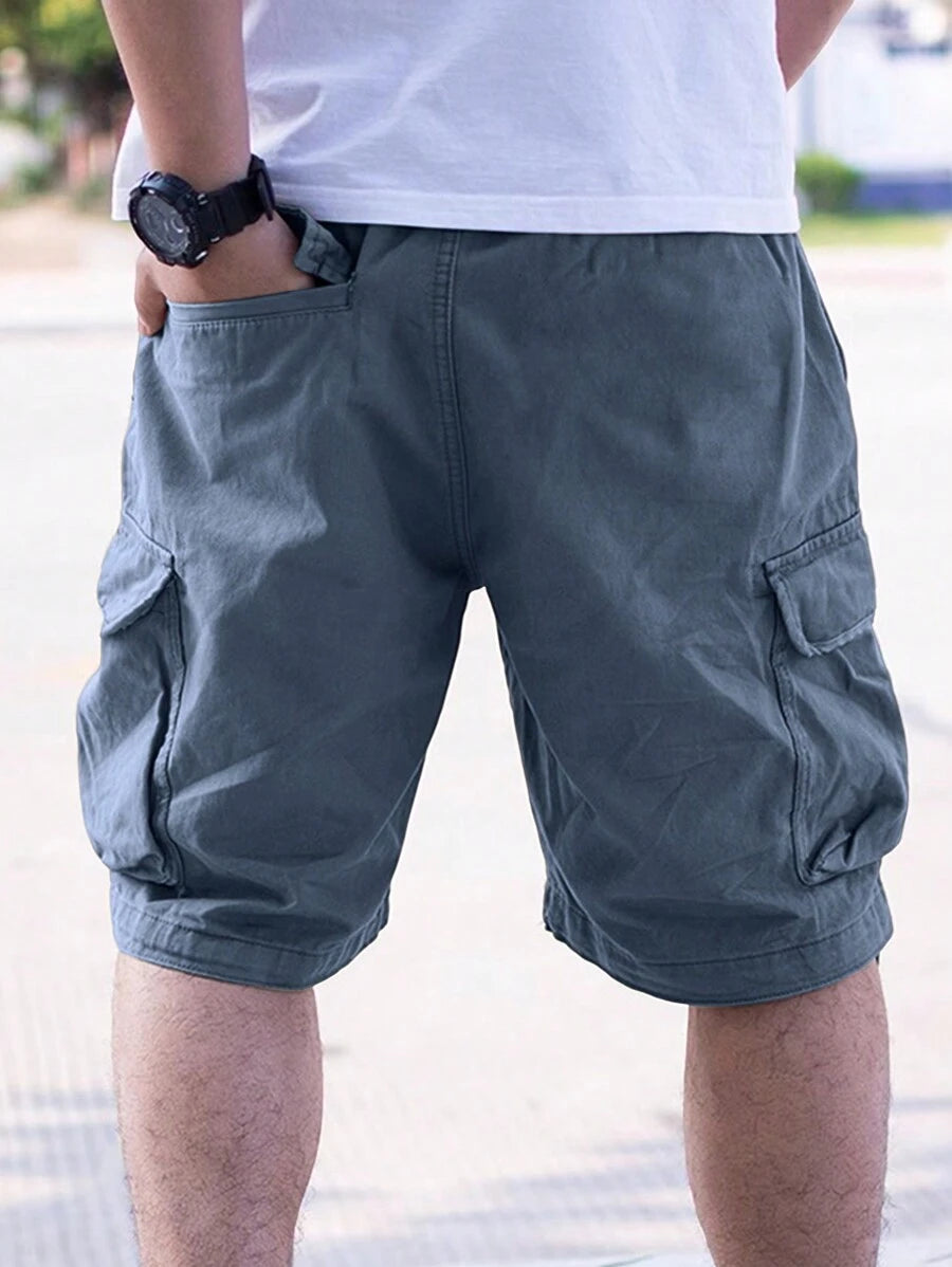 Short cargo ample avec poches latérales à rabat – Style extérieur pour homme