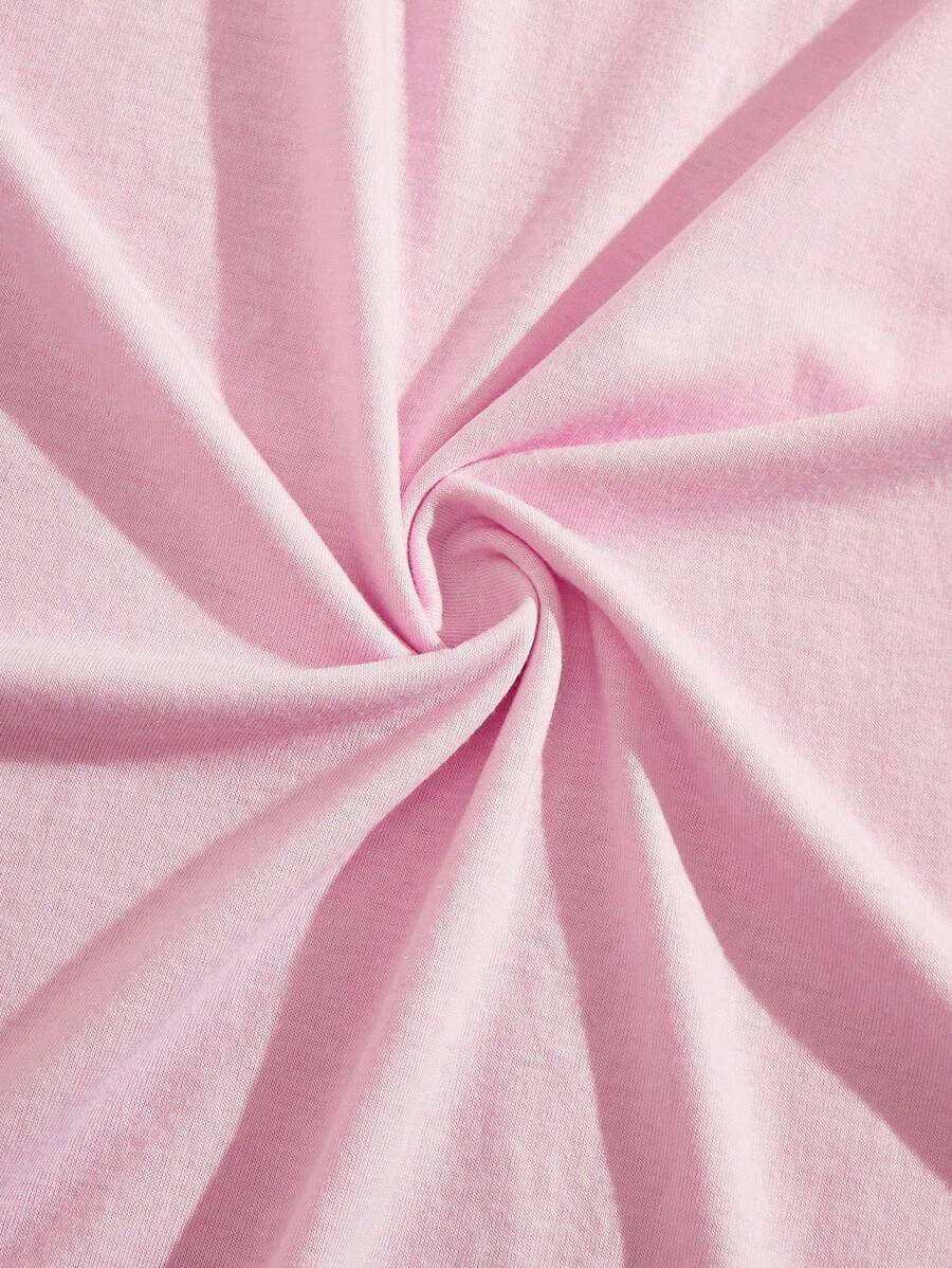 Chemise décontractée sans manches imprimée avec lettre graphique