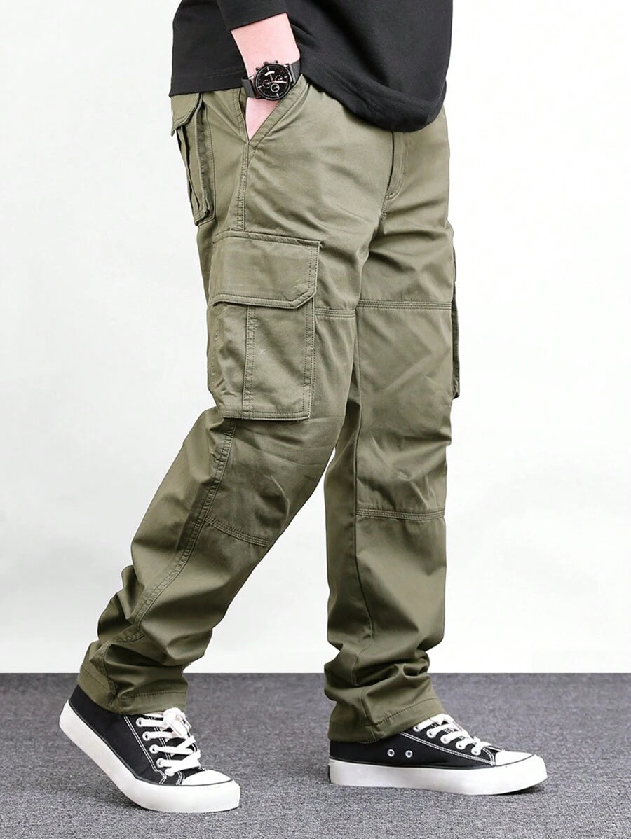 Pantalon cargo décontracté avec poches pour homme - style camping en plein air