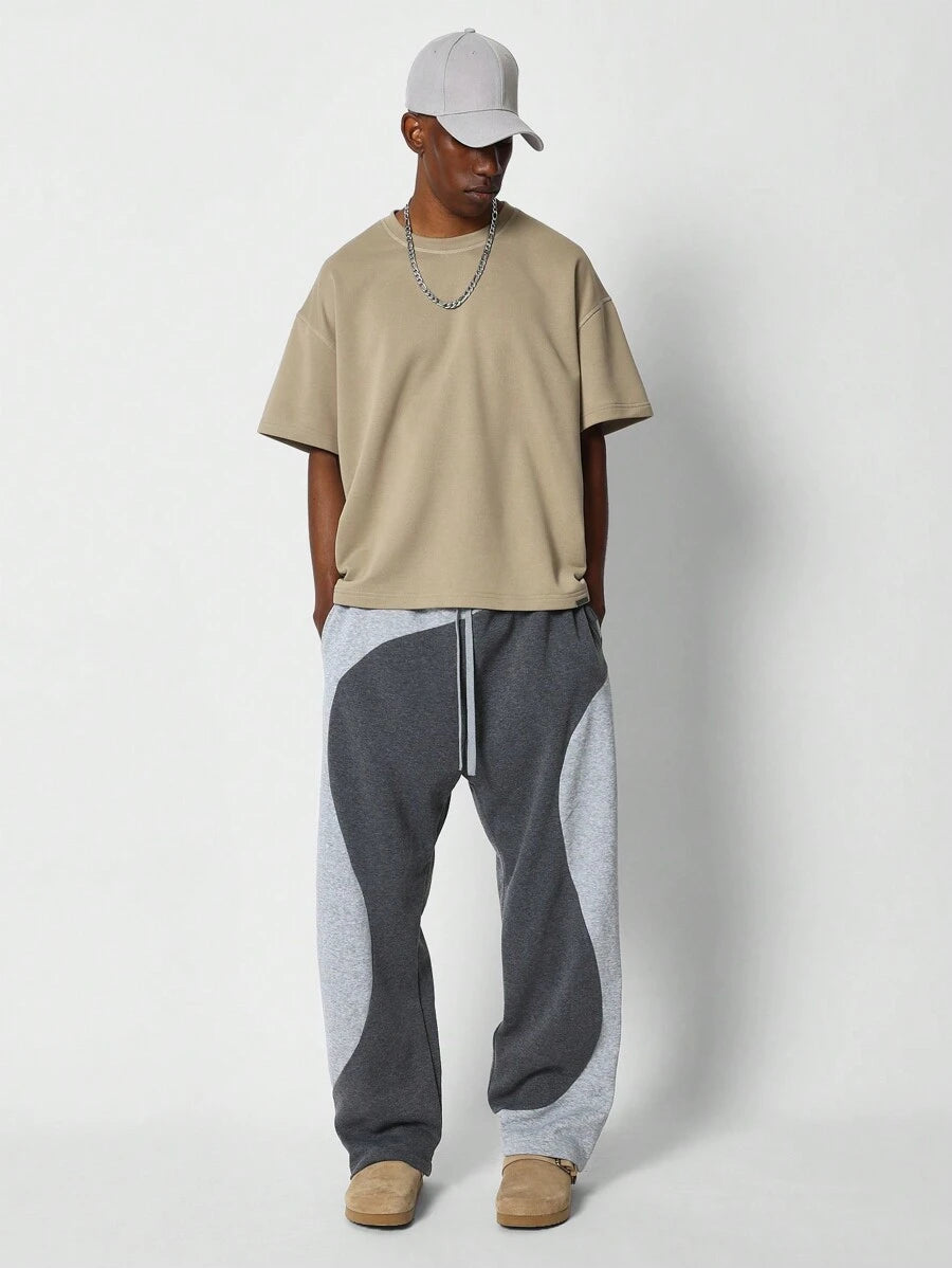Pantalon de survêtement athlétique avec cordon de serrage pour homme
