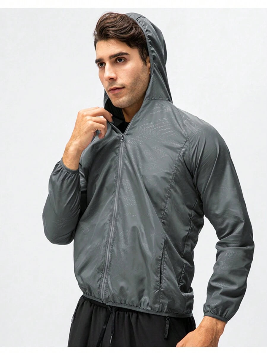 Veste coupe-vent décontractée, résistante à l'eau et à séchage rapide