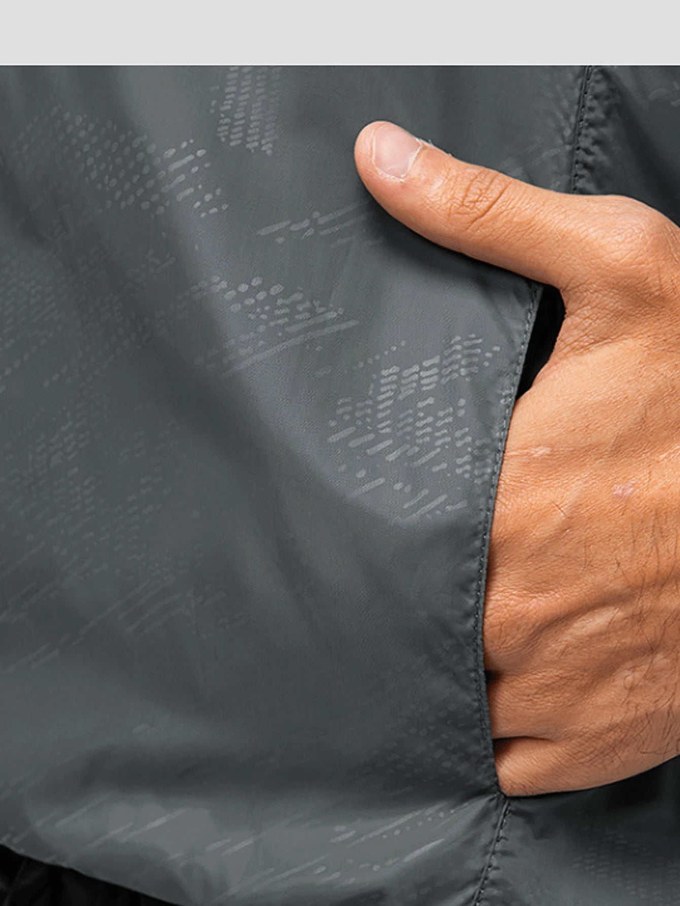 Veste coupe-vent décontractée, résistante à l'eau et à séchage rapide
