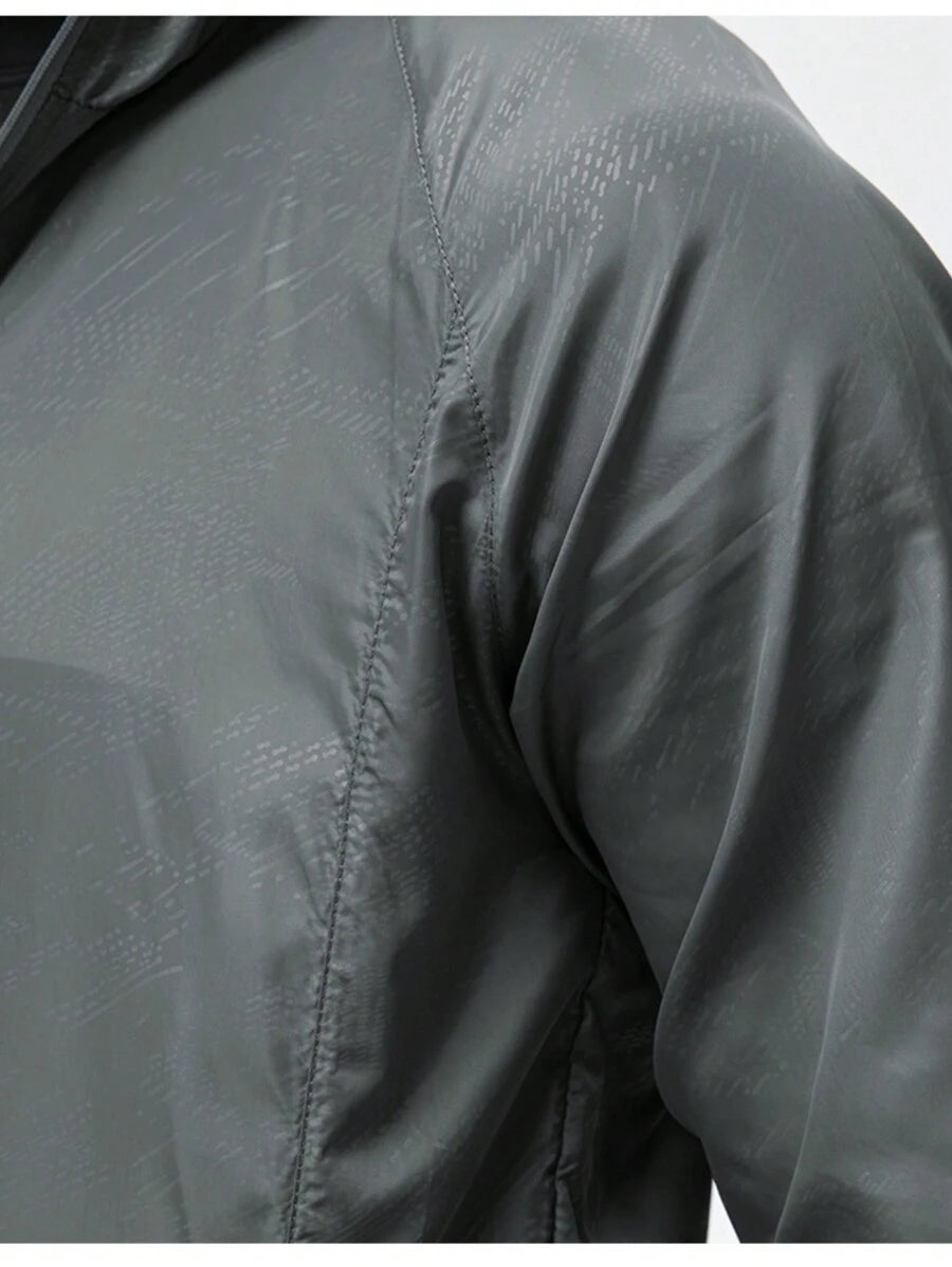 Veste coupe-vent décontractée, résistante à l'eau et à séchage rapide