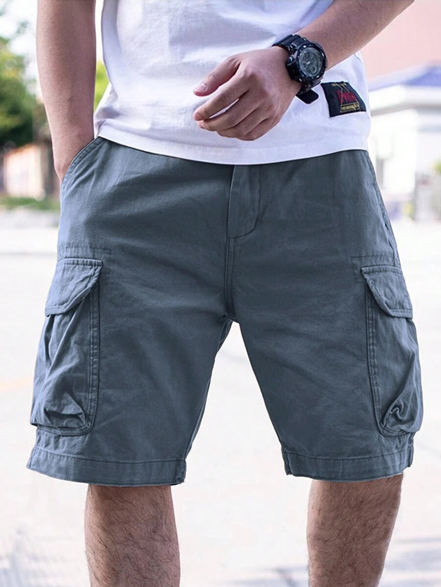 Short cargo ample avec poches latérales à rabat – Style extérieur pour homme
