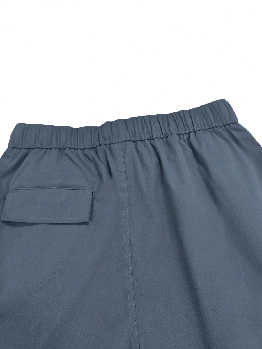 Short cargo ample avec poches latérales à rabat – Style extérieur pour homme