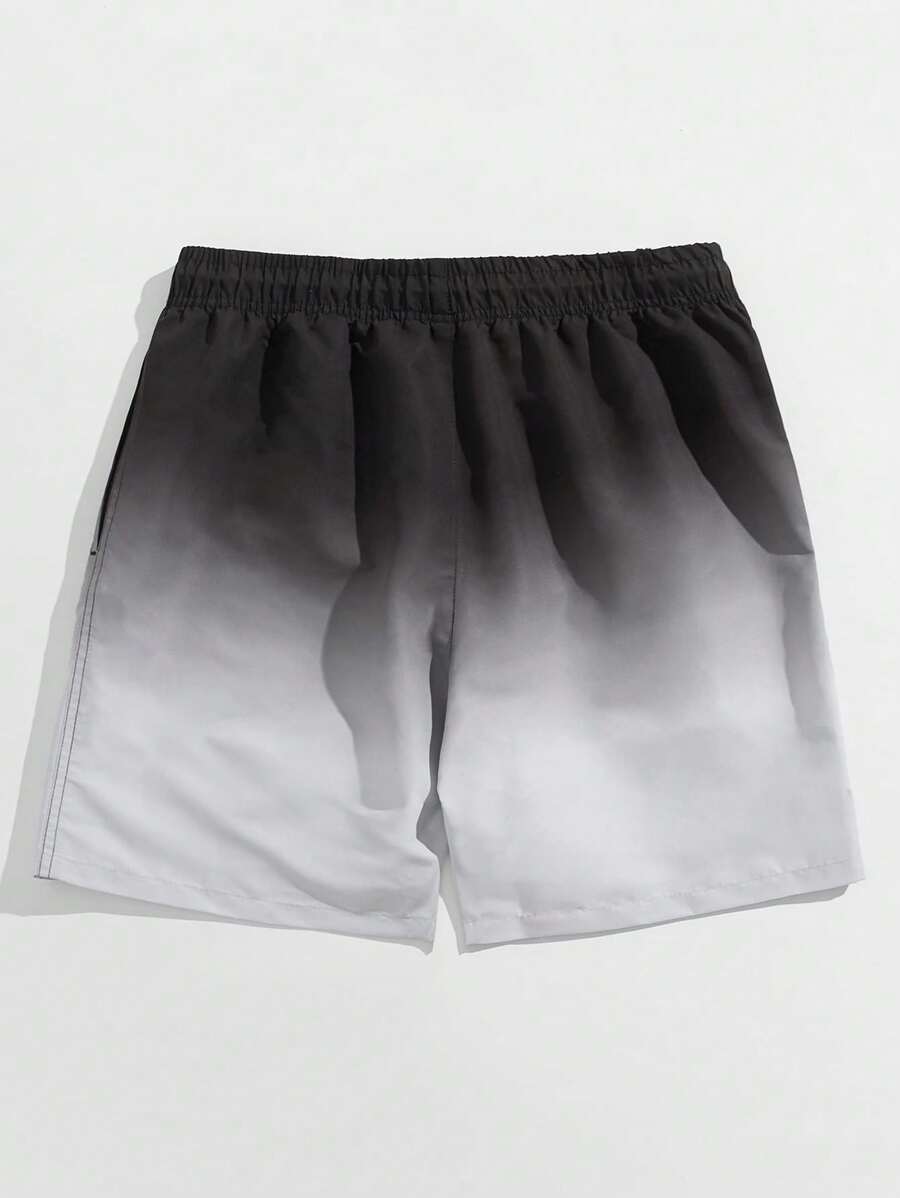 Short courts de plage dégradé, maillot de bain à séchage rapide pour homme