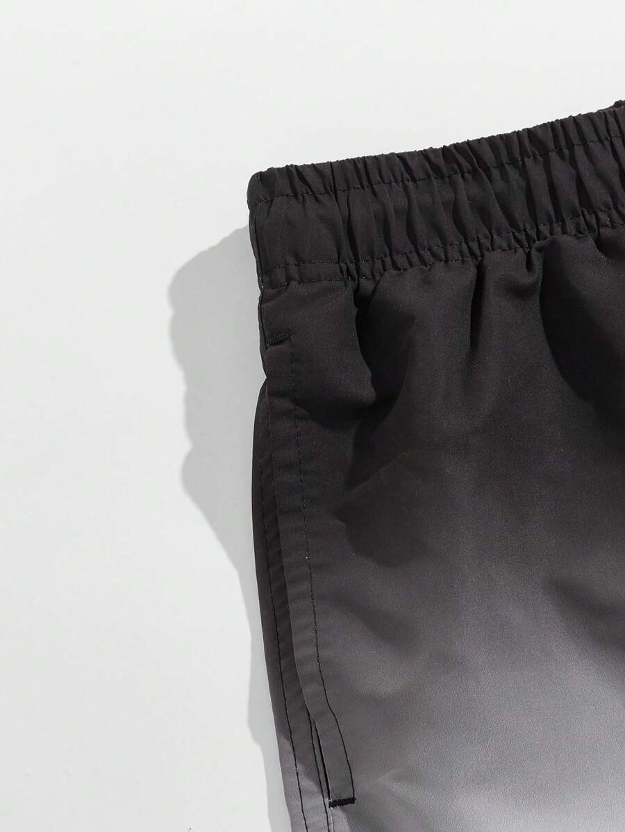 Short courts de plage dégradé, maillot de bain à séchage rapide pour homme